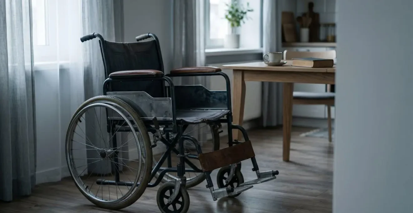 Représentation symbolique de la perte d'autonomie suite à un accident grave
