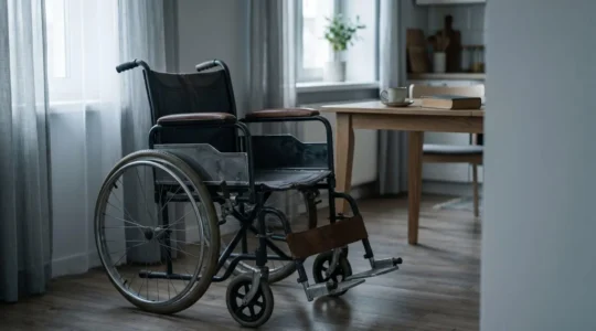 Représentation symbolique de la perte d'autonomie suite à un accident grave
