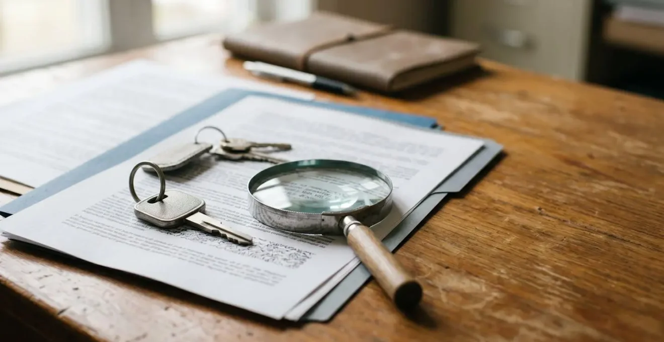 Représentation symbolique d'une protection juridique automobile avec documents et expertise